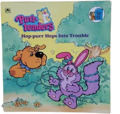 1988 Purr-Tenders Hop-Purr Hops Into Trouble Book by Cindy West