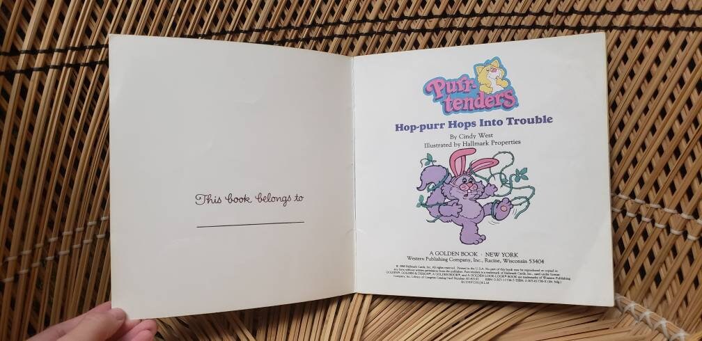 1988 Purr-Tenders Hop-Purr Hops Into Trouble Book by Cindy West - Image 5