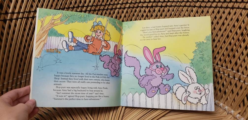 1988 Purr-Tenders Hop-Purr Hops Into Trouble Book by Cindy West - Image 6