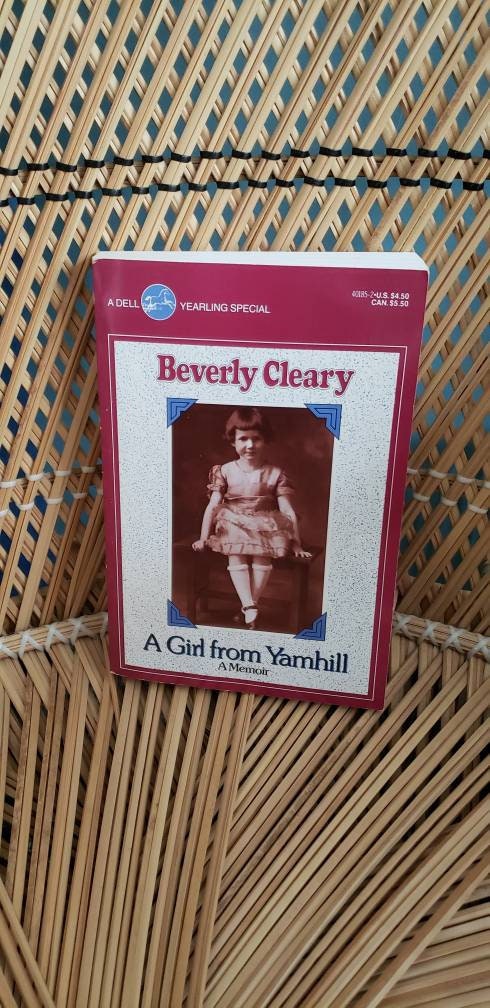 1989 Beverly Cleary a Girl From Yamhill a Memoir Vintage  Memoir, Beverly Clearly Autobiography, Beverly Cleary Gift by Beverly Cleary - Image 2