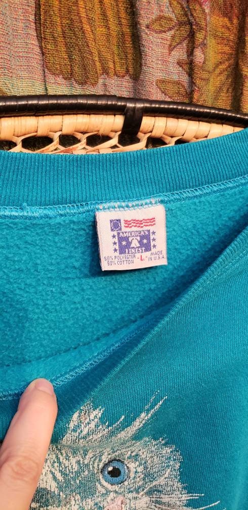 1990 Cat Sweatshirt Md/lg by America's Finest - Image 8