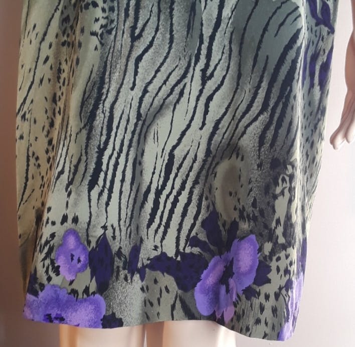 90's Floral Animal Print Shift Dress Set by Betsy's Things Petite - Image 7