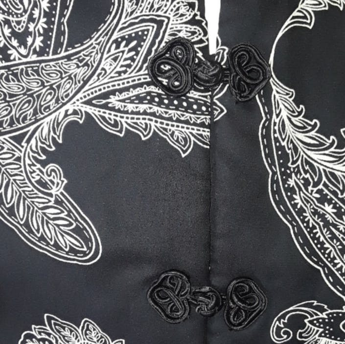 90's Frog Clasp Floral Tunic Dress by Sherry Martin - Image 3
