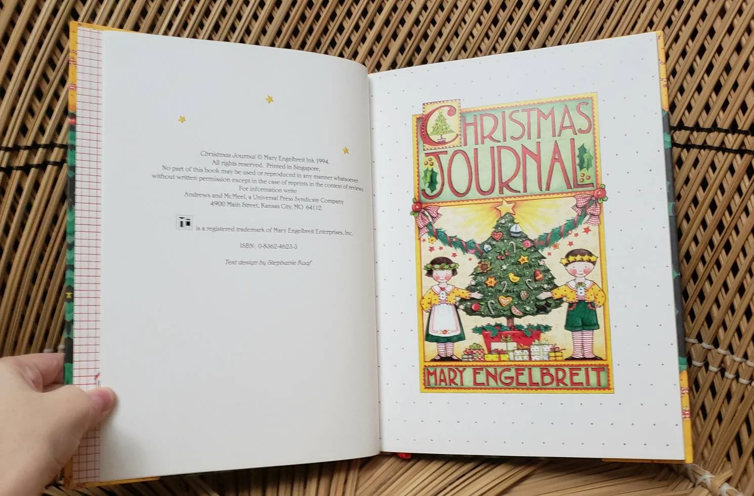 1994 Christmas Journal  Blank Memory and Planning Book Like New - Image 3