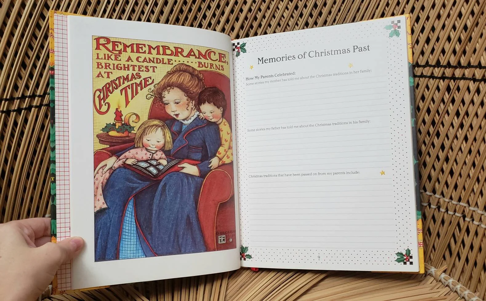 1994 Christmas Journal  Blank Memory and Planning Book Like New - Image 6