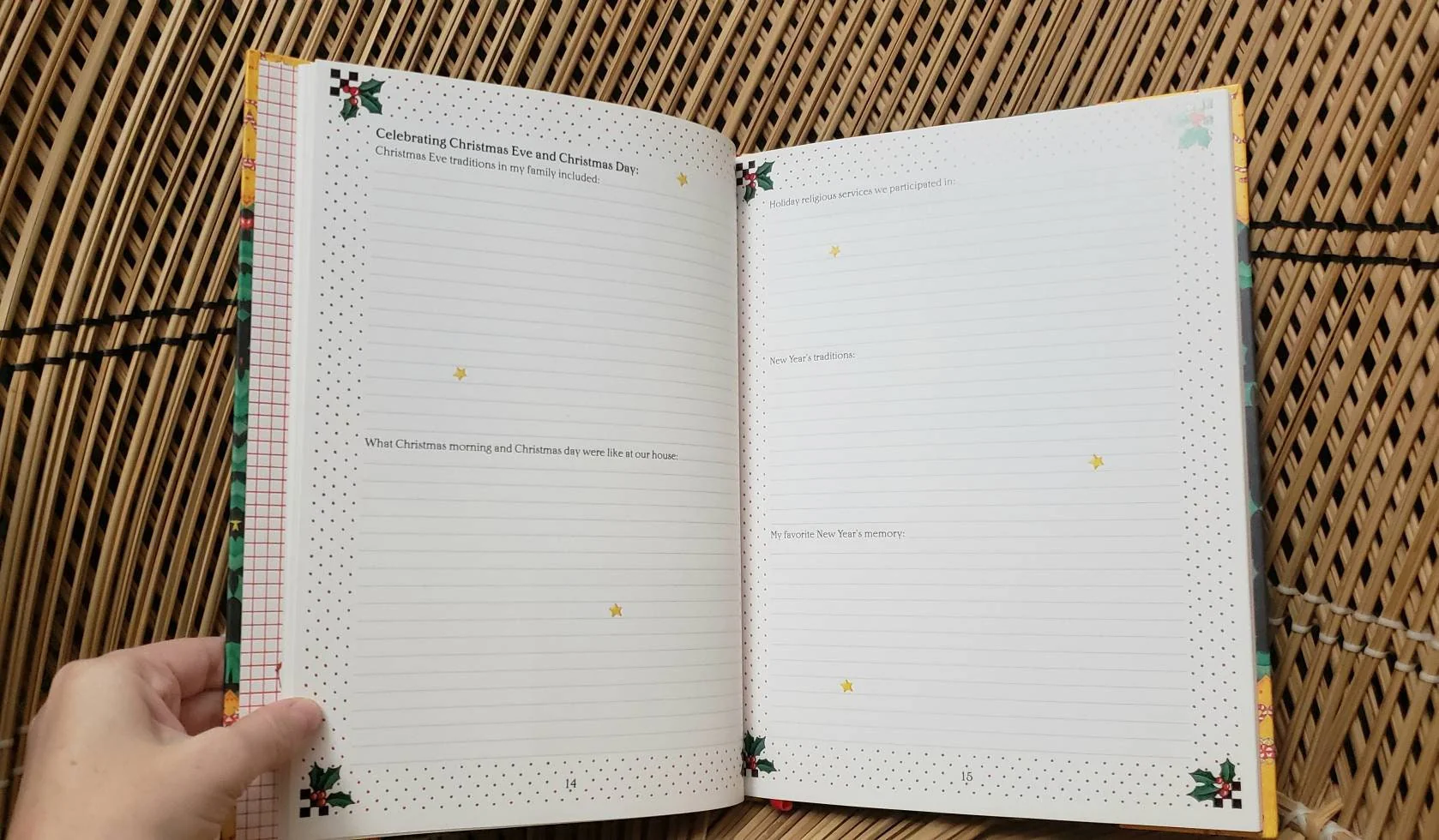 1994 Christmas Journal  Blank Memory and Planning Book Like New - Image 7