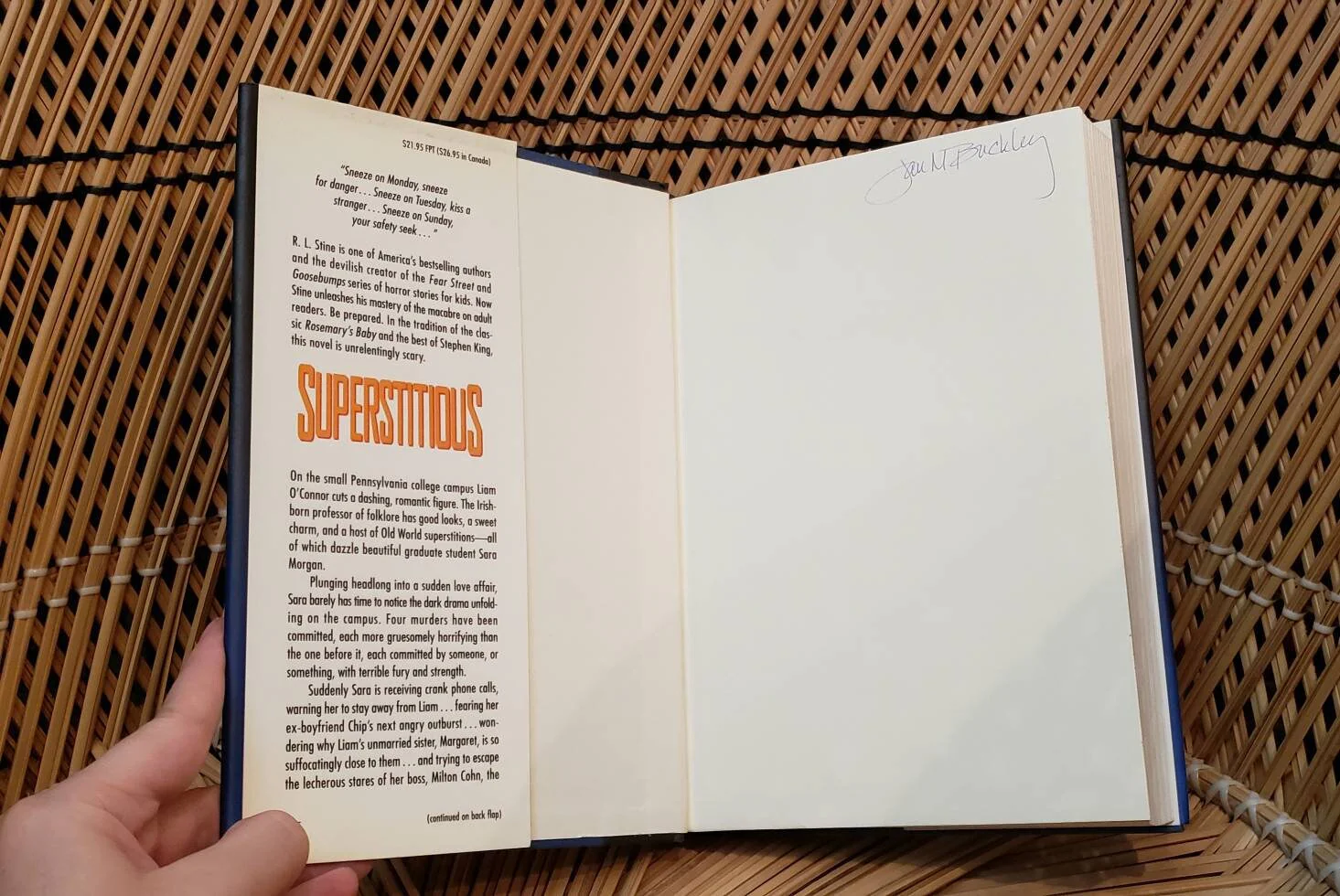 1995 Superstitious by RL Stein - Image 3