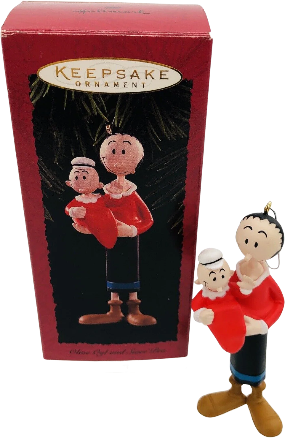 1996 Keepsake Ornament Olive Oyl and Swee'pea - Popeye Collection Mib by Hallmark