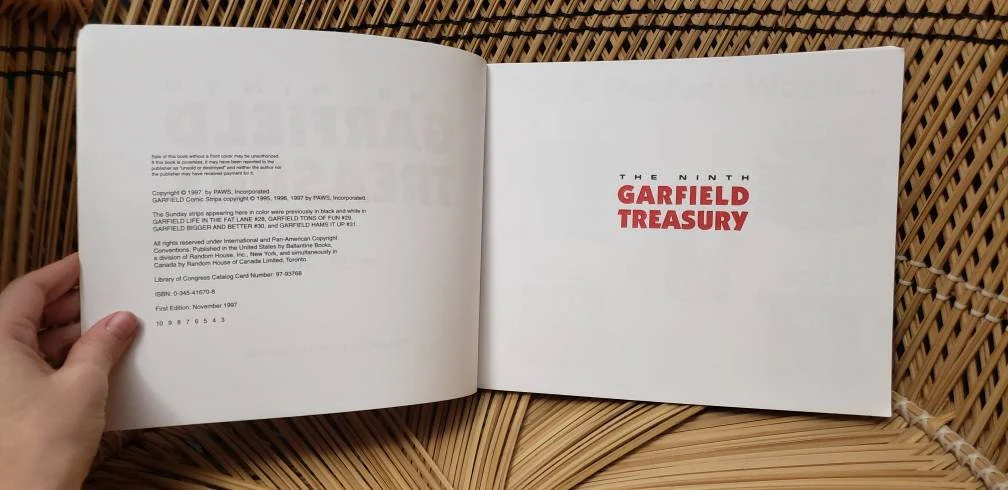 1997 The Ninth Garfield Treasury Softcover by Jim Davis - Image 3