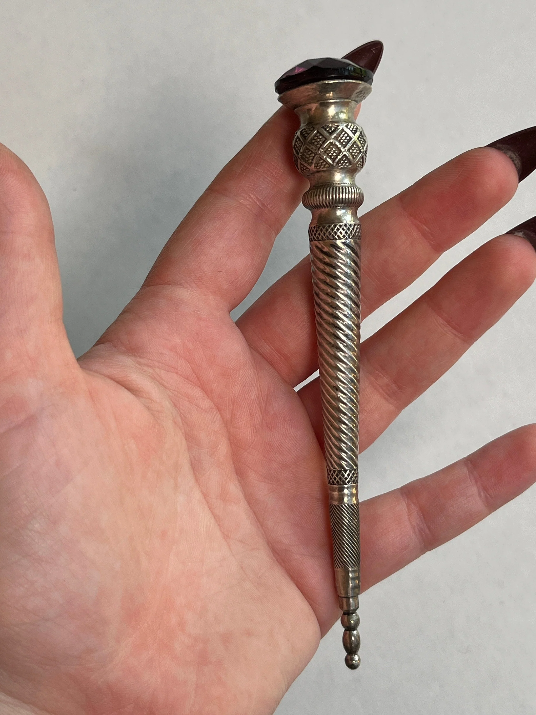 19th C. Sterling Silver Kilt Pin Pendant Conversion Antique Victorian Scottish Jewelry - Image 8