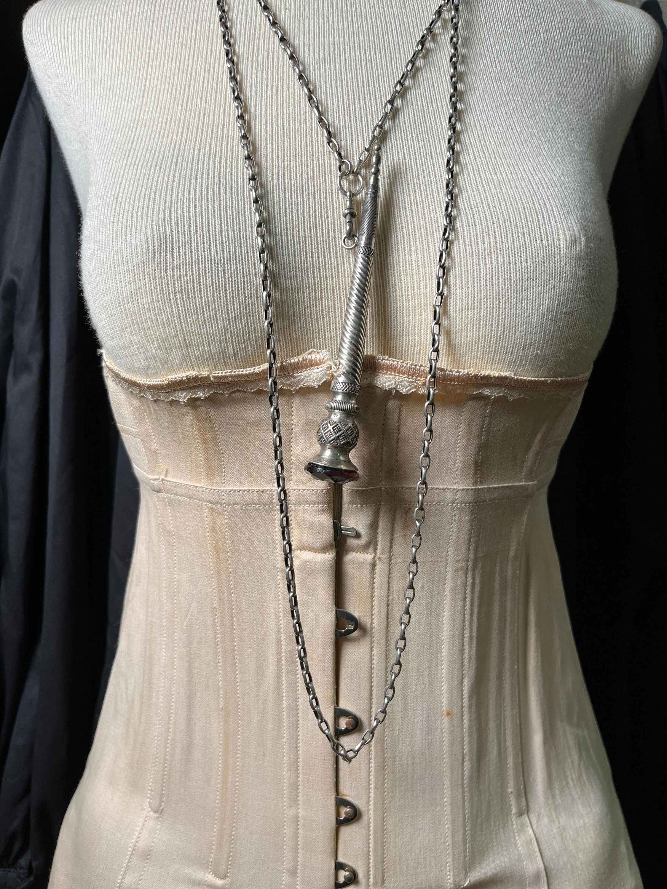 19th C. Sterling Silver Kilt Pin Pendant Conversion Antique Victorian Scottish Jewelry - Image 9