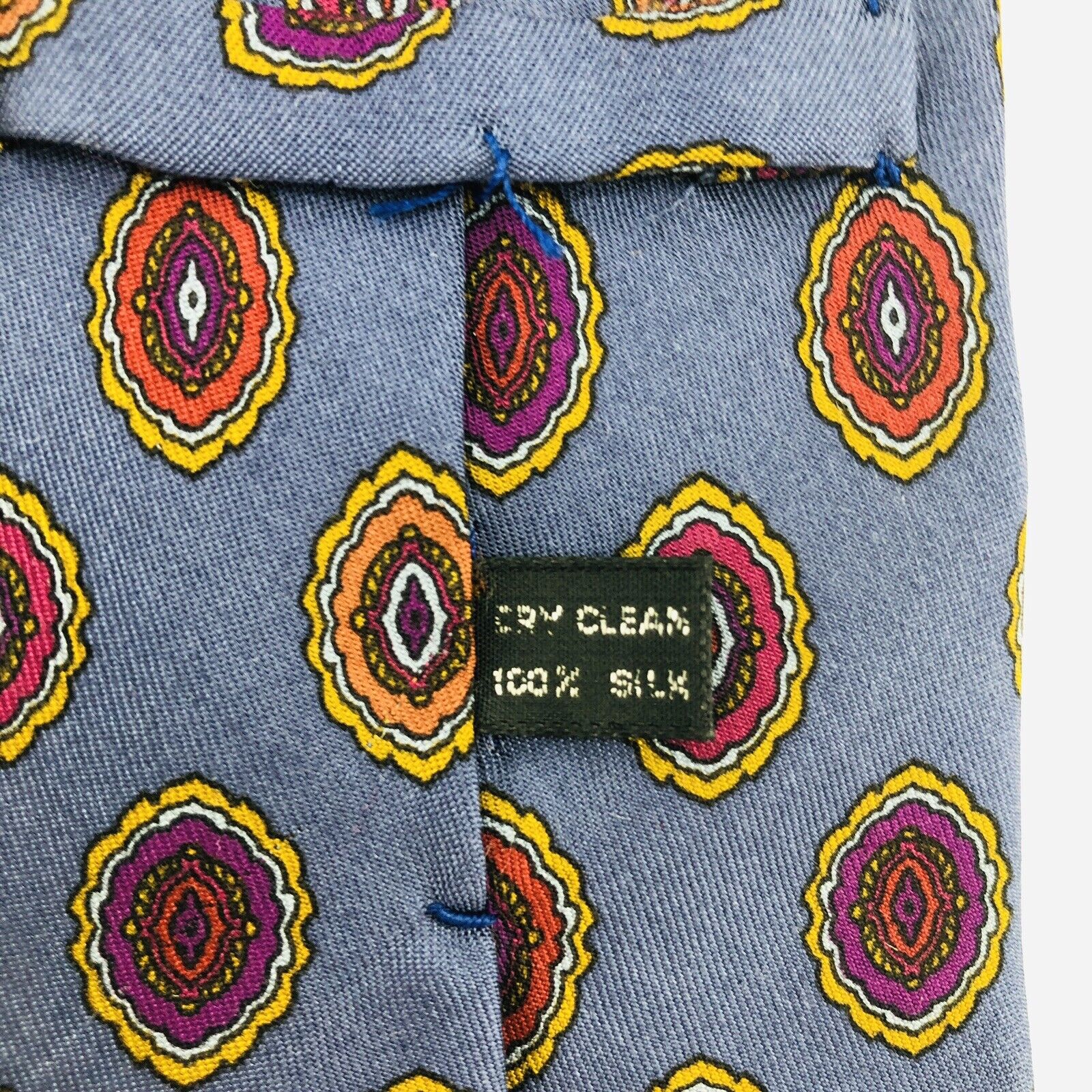 2 100% Silk Mens Ties Neckties Louis Boston Red Paisley Blue Purple by Stonehenge - Image 6