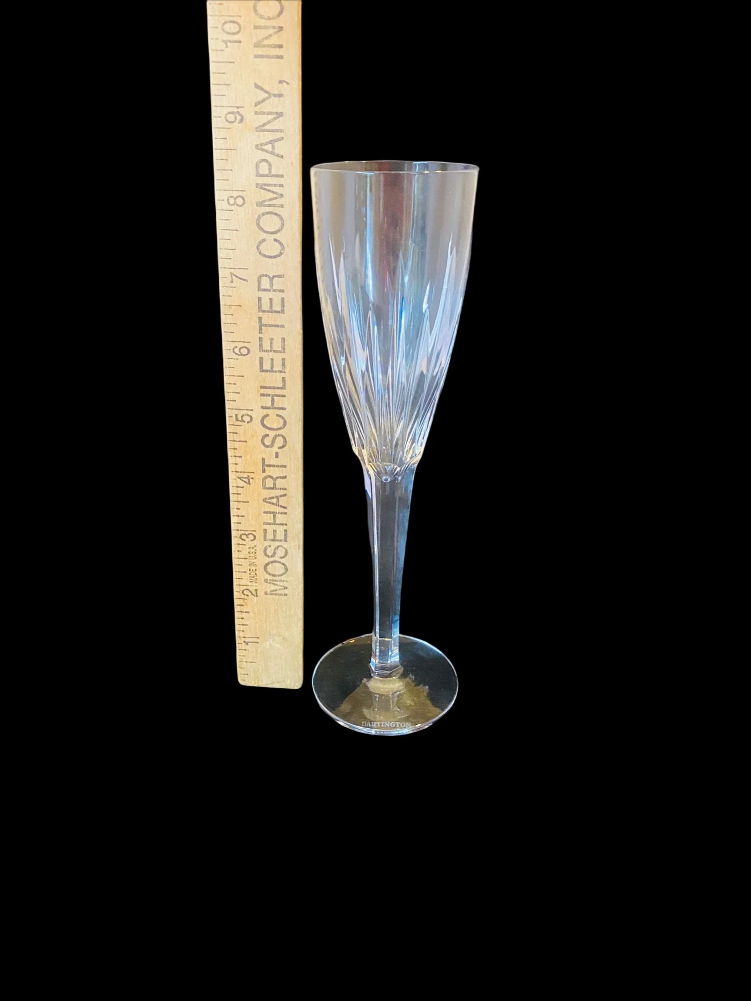 2 Dartington 24% Lead Crystal Champagne Glasses Pair by Dartington Chrystal - Image 4