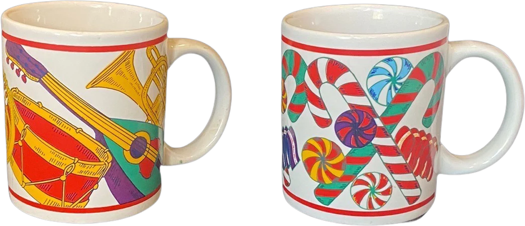2 Holiday Splendor by Riviera Van Beers for Signature Housewares Inc Stoneware by Holiday Splendor By Riviera Van Beers For Signature Housewares Inc Stoneware