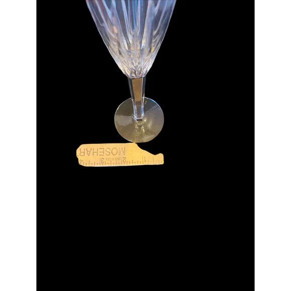 2 Lead Crystal Champagne Glasses Pair Collectible Bride &amp; Groom by Dartington Chrystal - Image 5