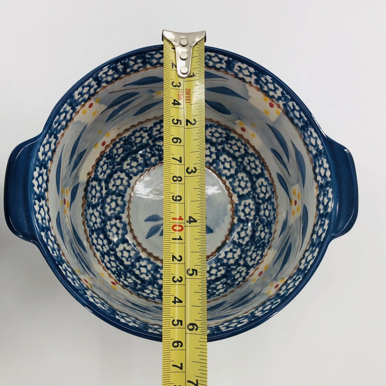 2 Temp-Tations Old World Blue Nesting Mixing Serving Bowls 1qt 1. 5qt by Tara - Image 6