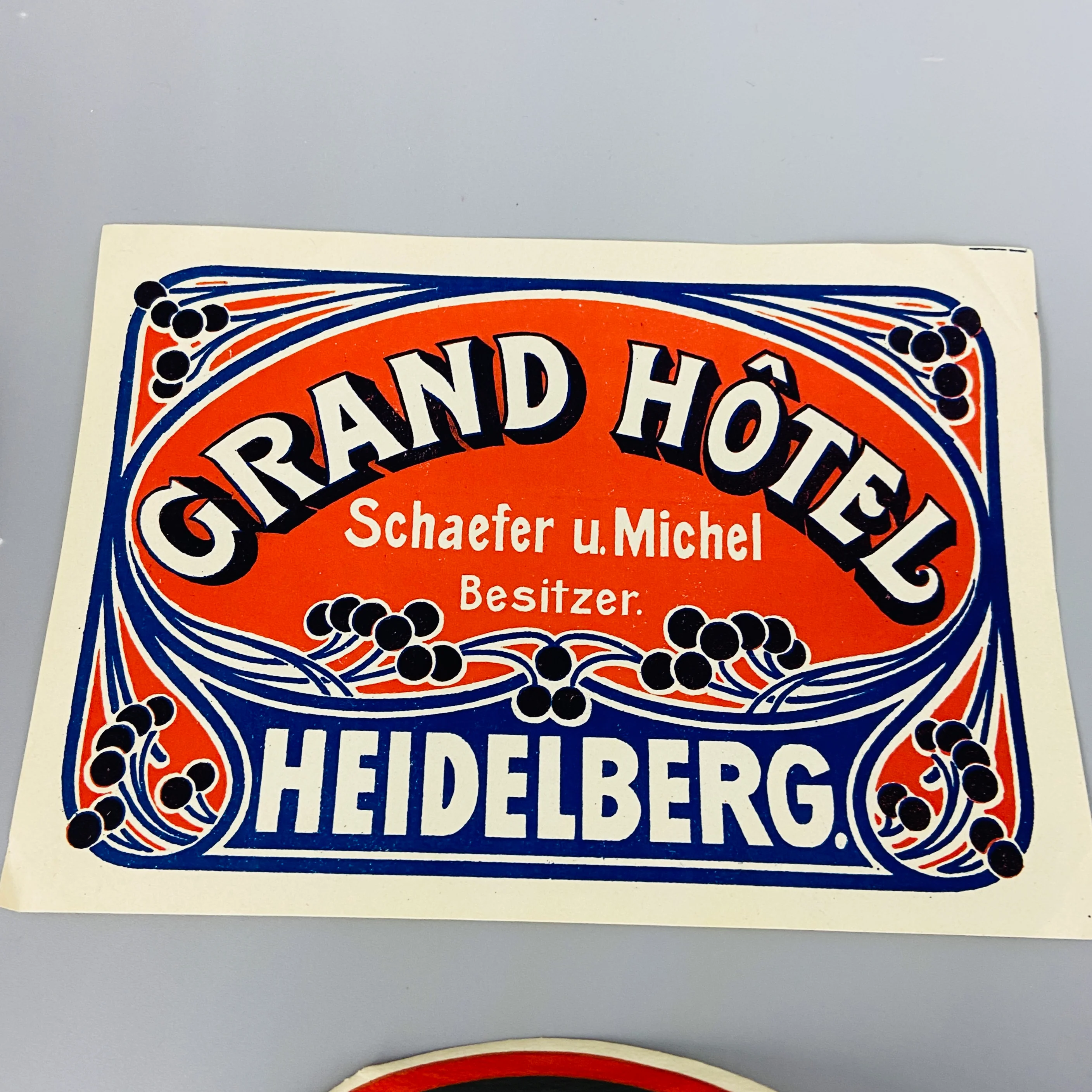 20s/30s Grand Hotel Luggage Labels World Travel Ephemera - Image 4