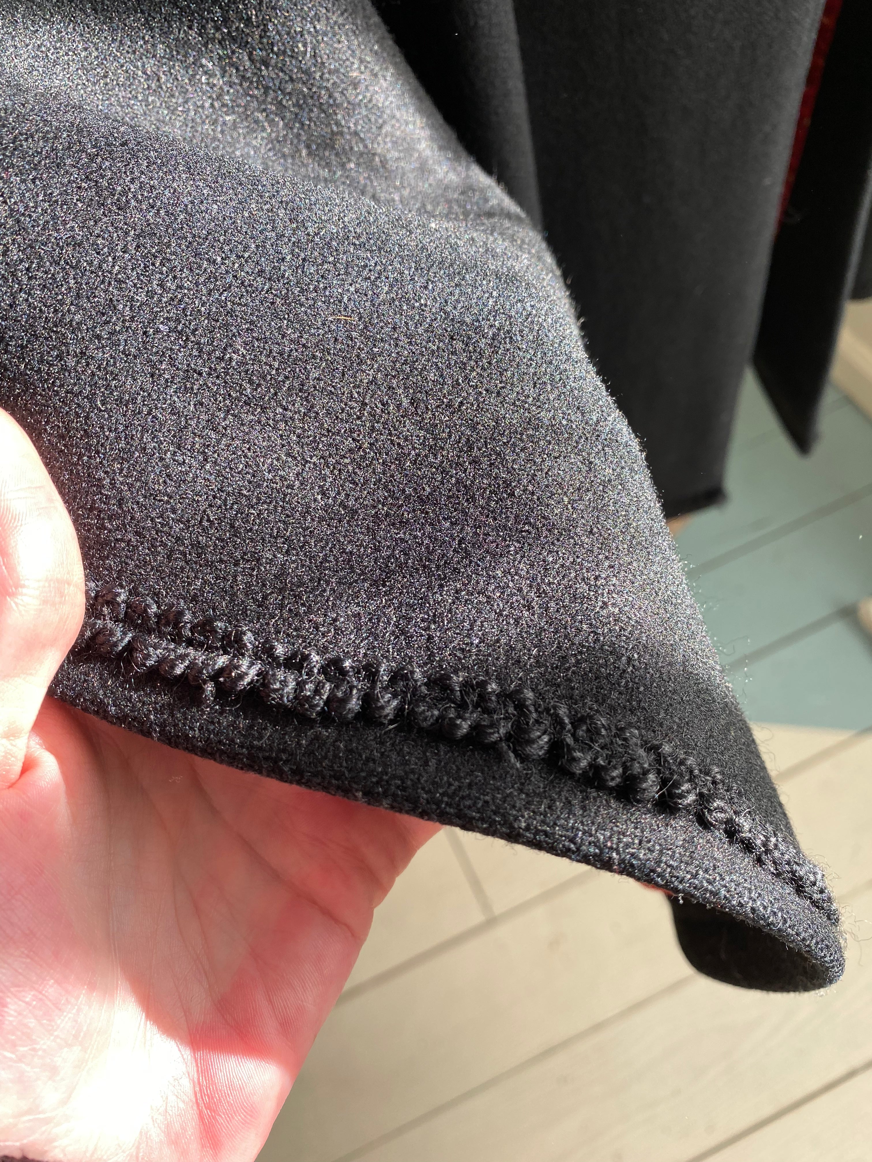 20s/30s Style Wool Mohair Blend Cape With Velvet Collar By Loden - Image 15