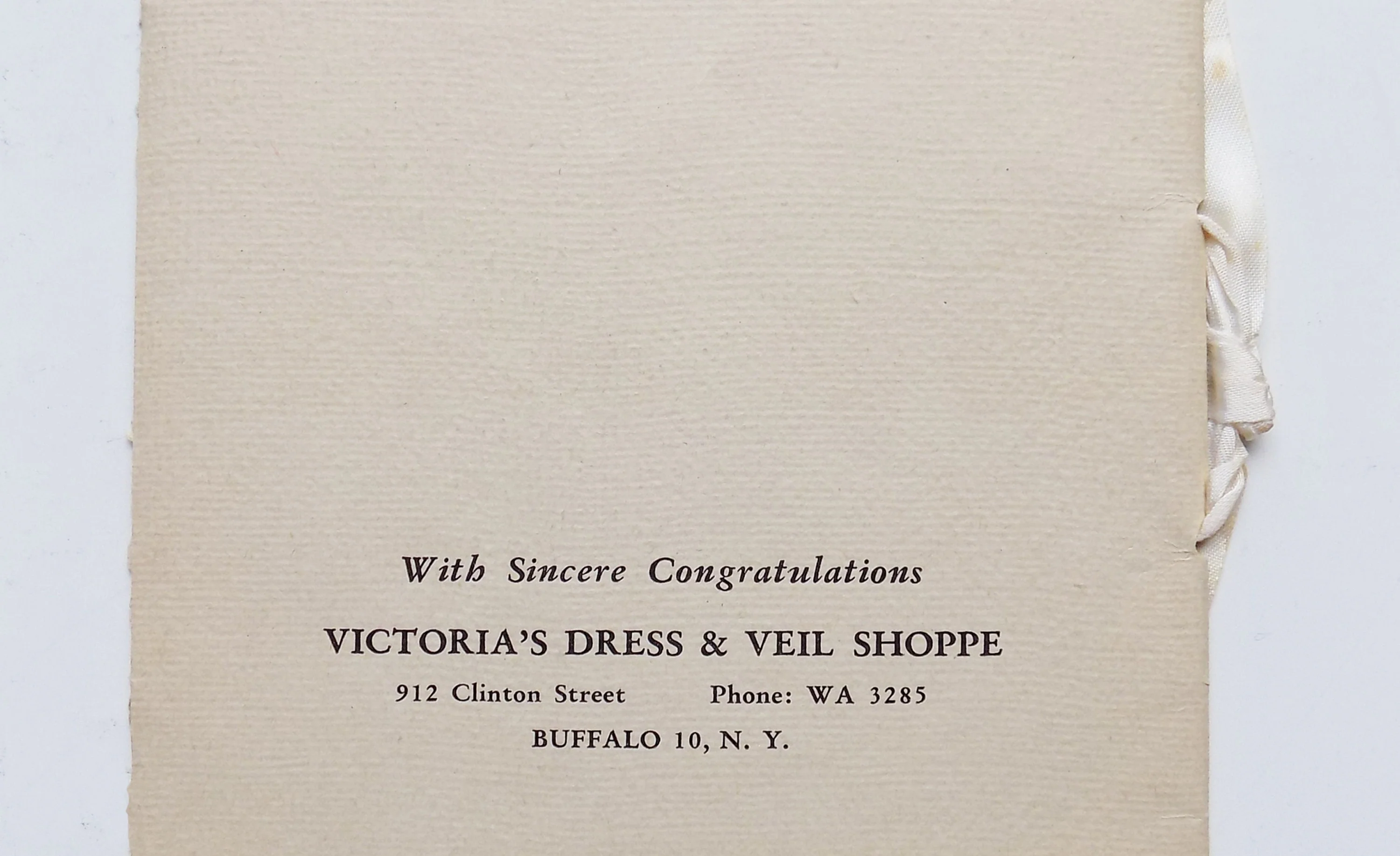 20s 30s Wedding Remembrance Book From Victoria's Dress and Veil Shoppe Buffalo - Image 2