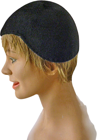 20s Flapper Cloche Scullcap Wool From L. Bamberger and Co. New Jersey by Merrimac hat Corp