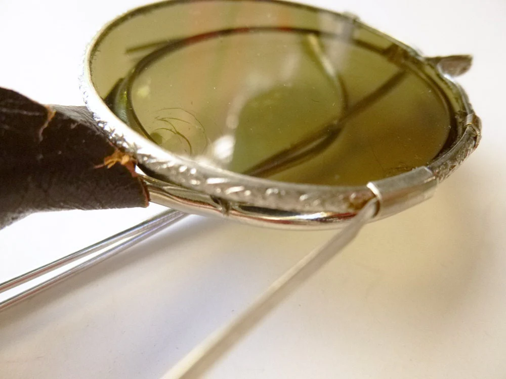 20s Steampunk Goggles-Glasses with Clip On Shades Sunglasses Costume Halloween - Image 3