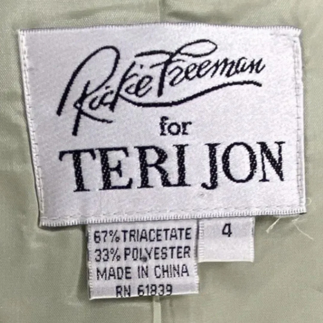 3 Piece Blazer Skirt Suit Jacket Light Green Sz 4 Nwot by Rickie Freeman - Image 6