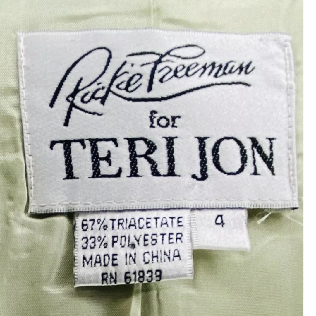 3 Piece Blazer Skirt Suit Jacket Light Green Sz 4 Nwot by Rickie Freeman - Image 8