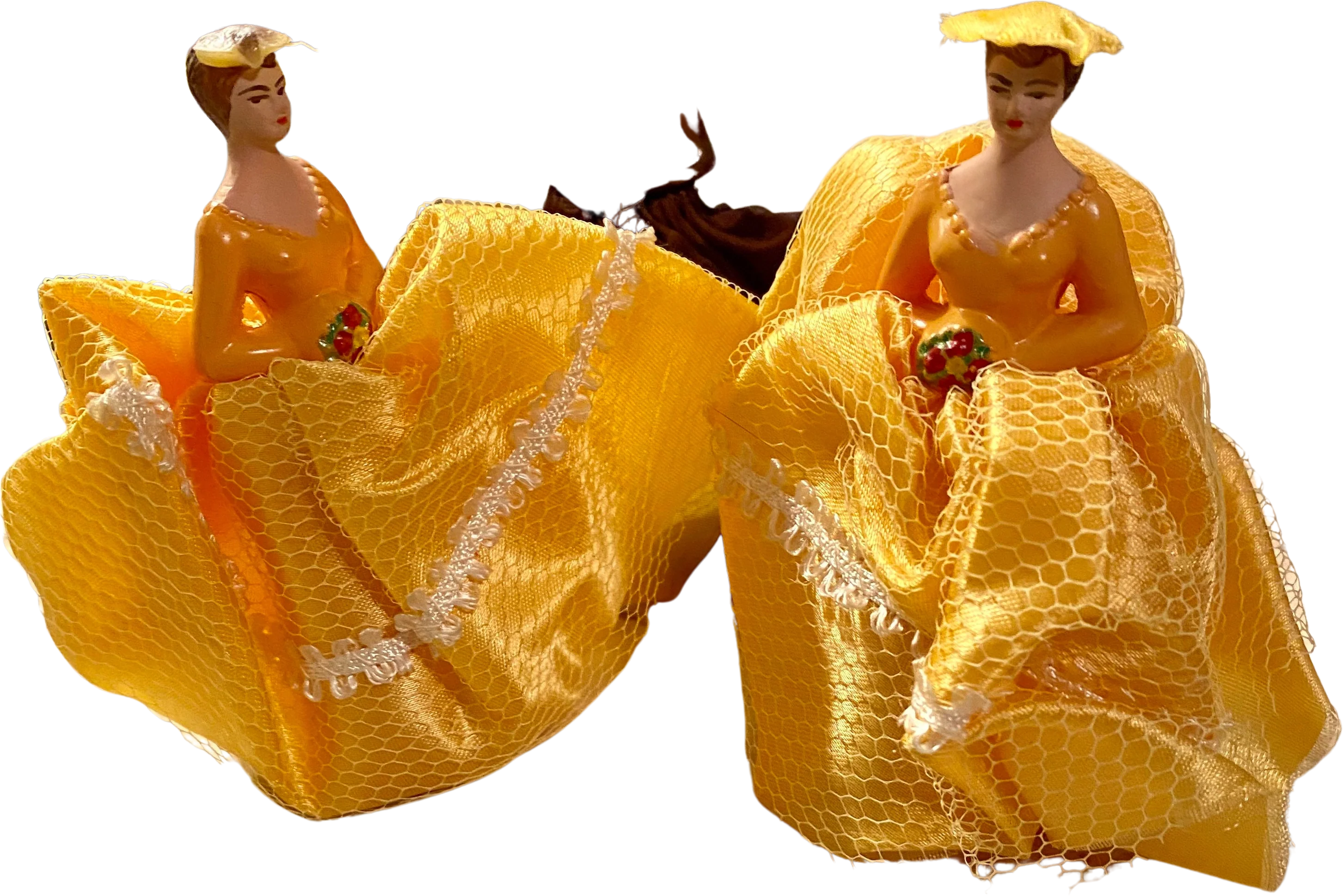 3 Vintage 50s 60s Wilton Brides Cake Toppers