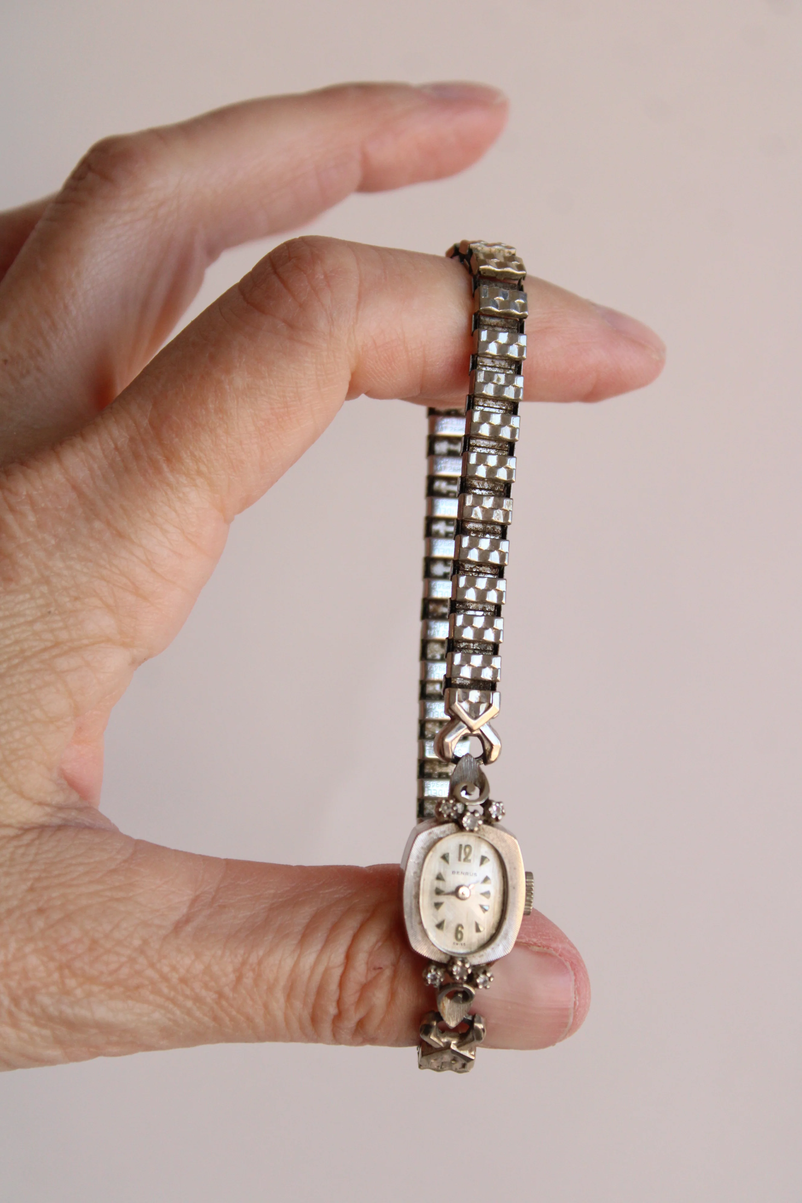 30s/40s 14k Gold Art Deco Wrist Watch By Benrus - Image 3