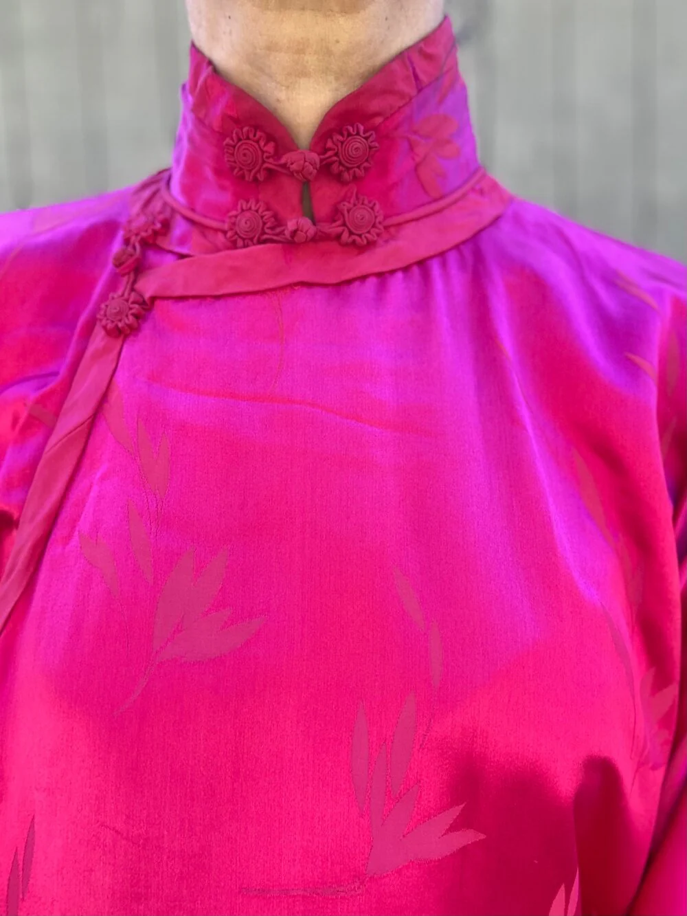 30s/40s 1930 Pink Silk Qipao Cheongsam - Image 6
