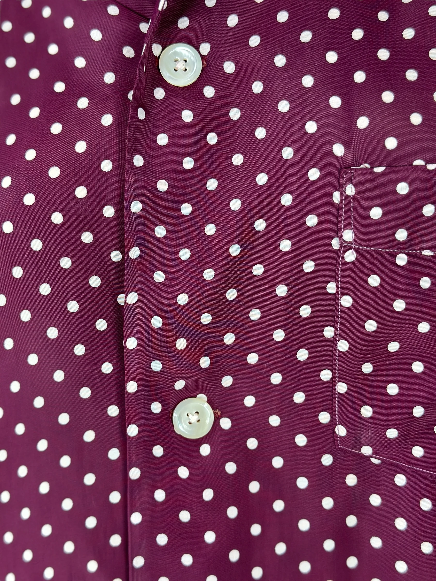 30s/40s Cold Rayon Pajamas Polka Dot And Striped By Manhattan - Image 5