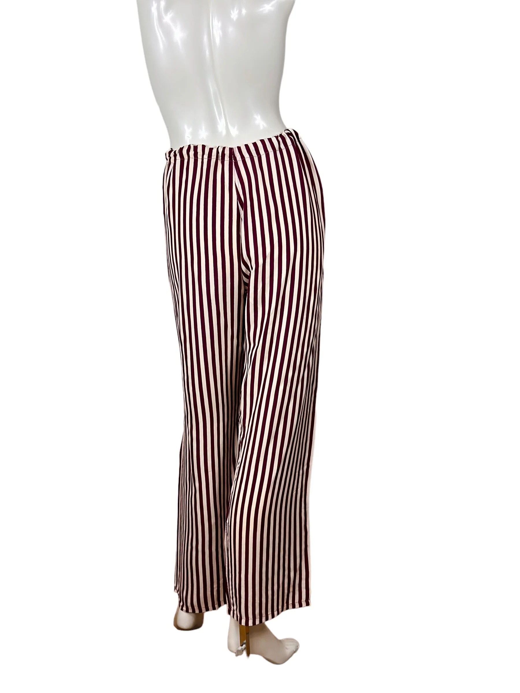 30s/40s Cold Rayon Pajamas Polka Dot And Striped By Manhattan - Image 7