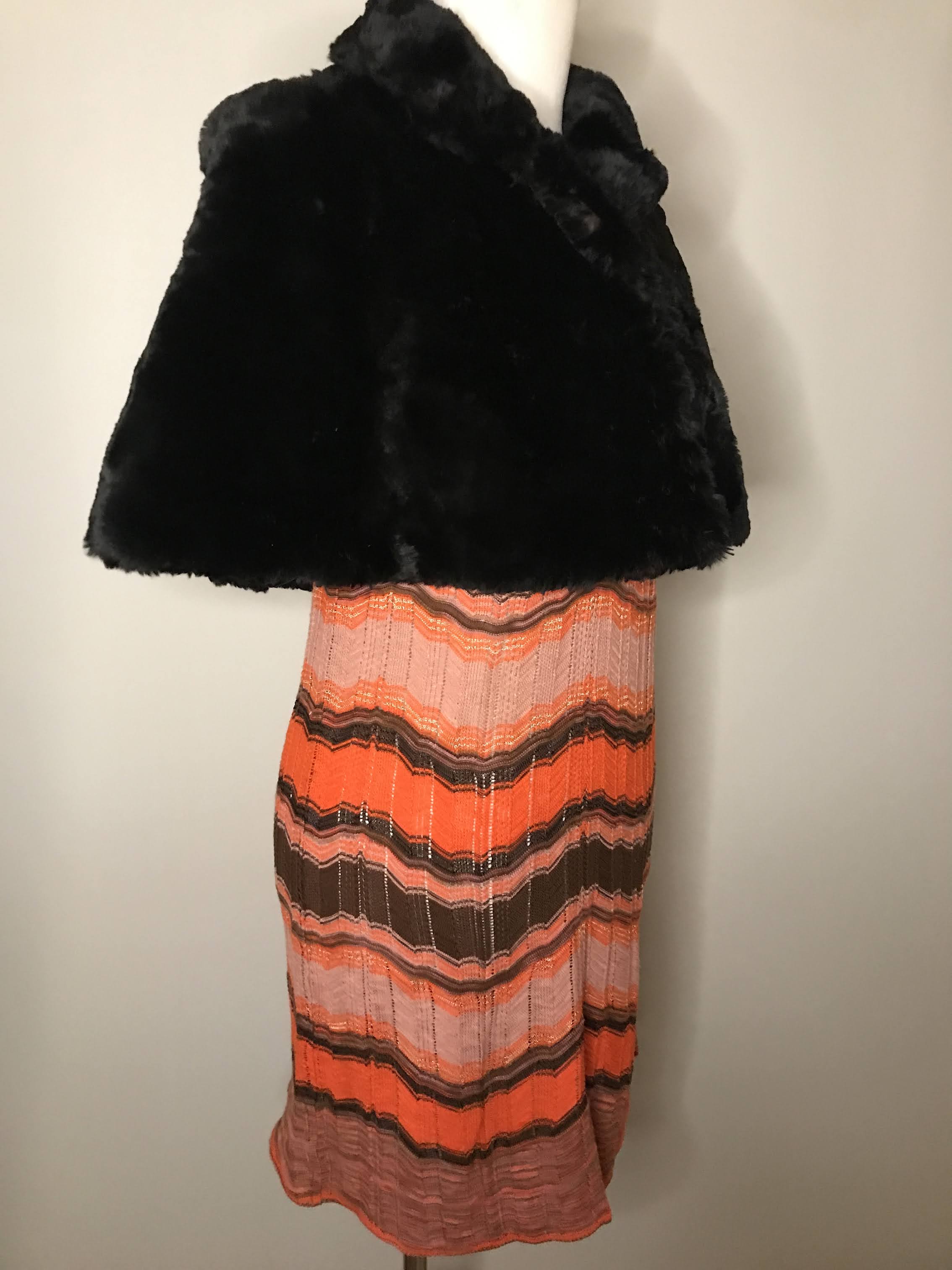 30s/40s Genuine Fur Cropped Bolero Art Deco Opera Capelet - Image 3