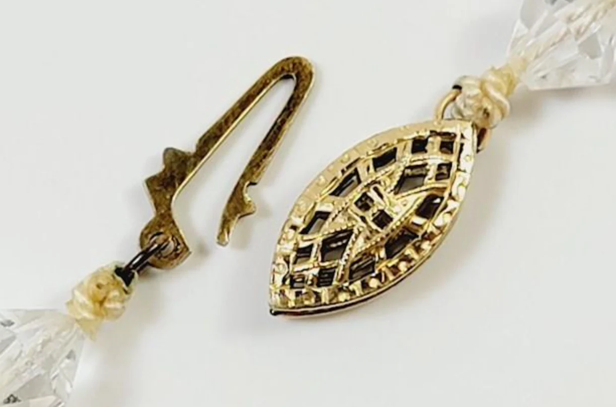 30s/40s Graduated Crystal Bead Necklace Of 16.5 Inches - Image 7