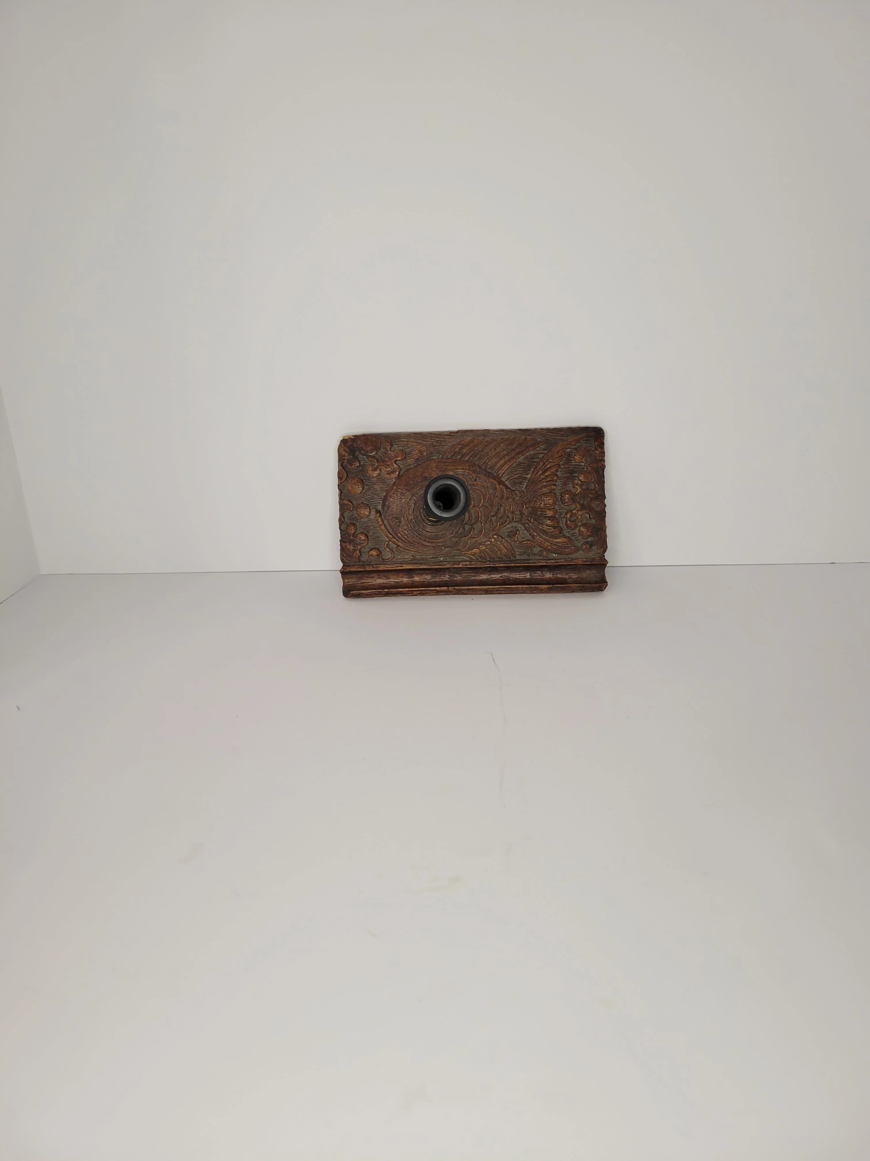 30s/40s Parker Pen Holder Pressed Wood With Fish Design By Parker Pen - Image 4