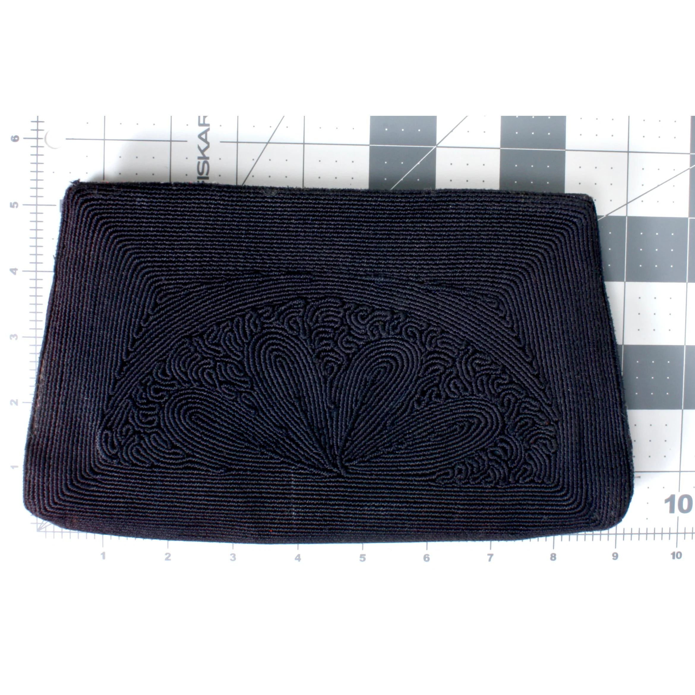 30s/40s Rayon Corde Clutch Evening Bag Purse - Image 10