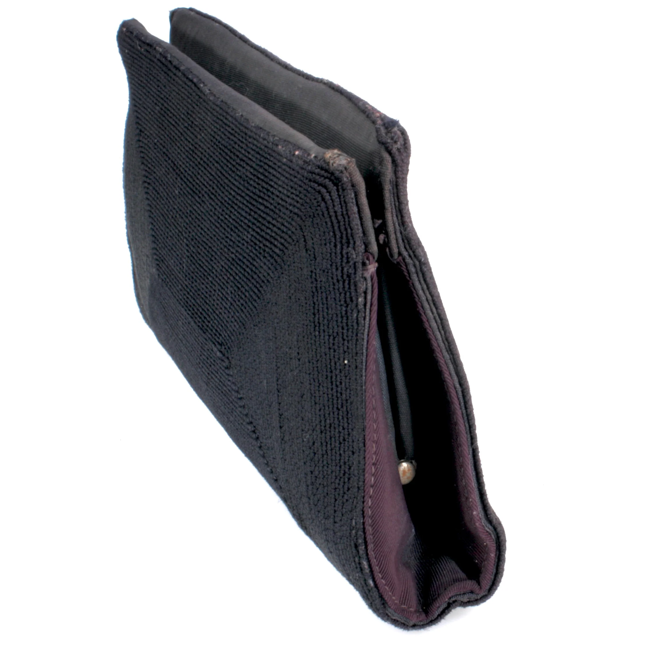 30s/40s Rayon Corde Clutch Evening Bag Purse - Image 5