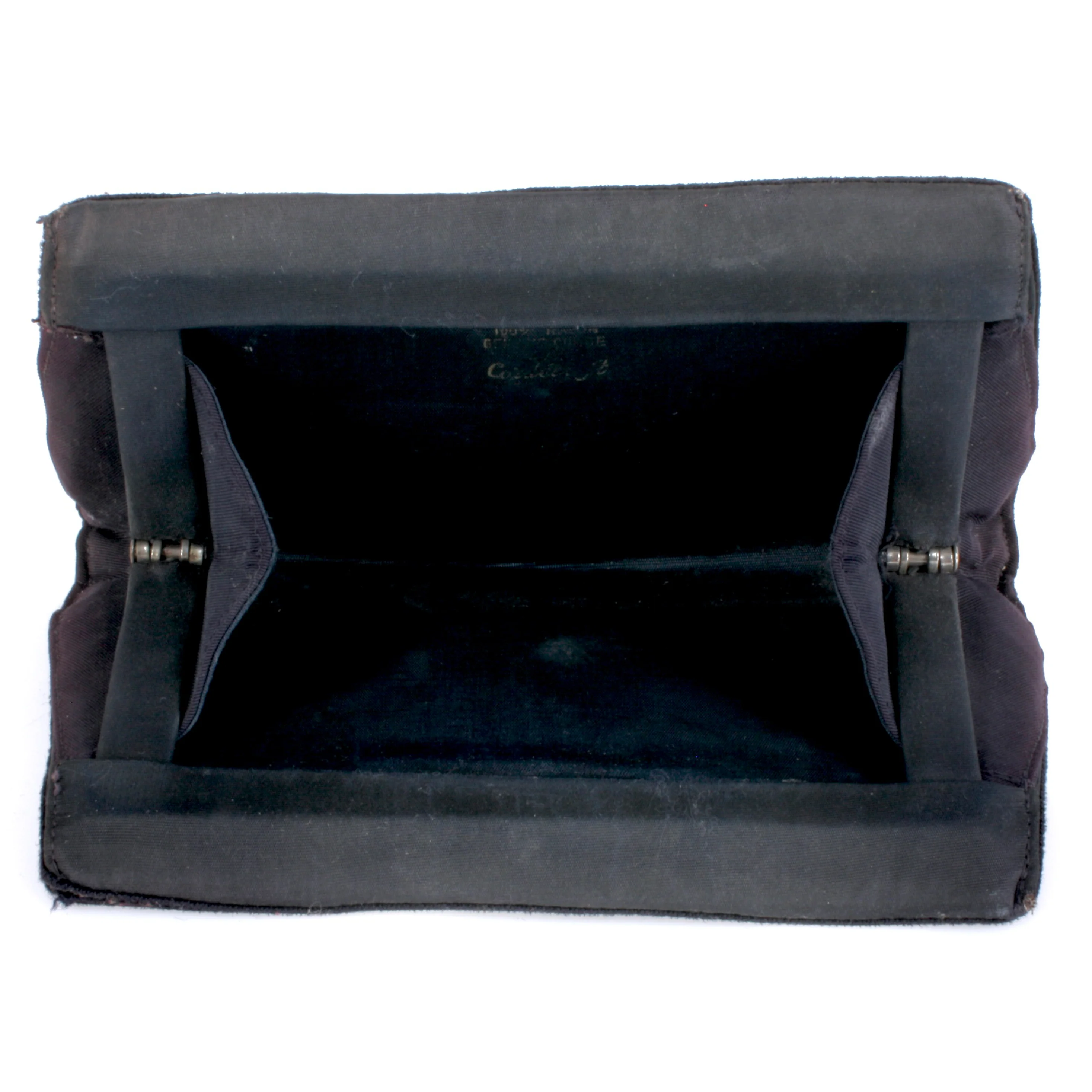30s/40s Rayon Corde Clutch Evening Bag Purse - Image 6