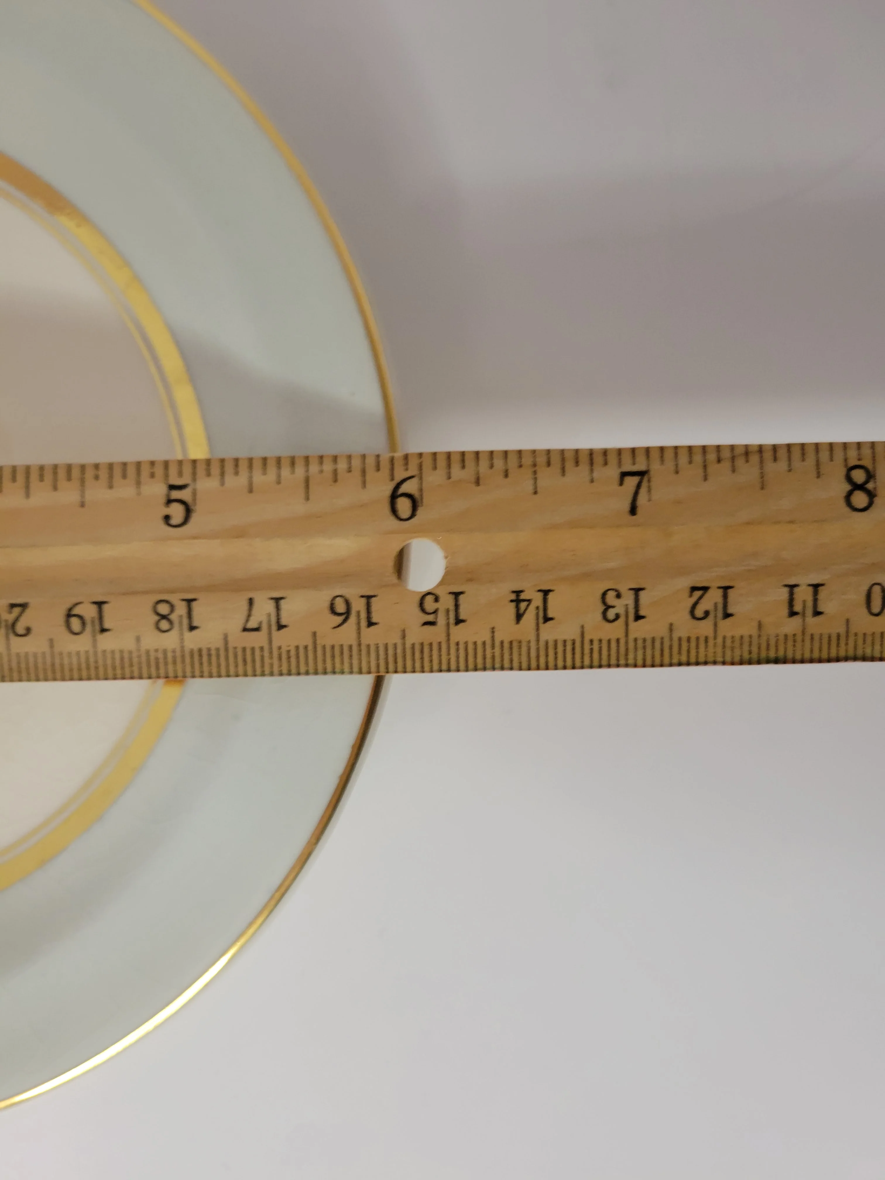 30s/40s Set Of 8 Tea Cup Saucers By French Saxon China Company - Image 4