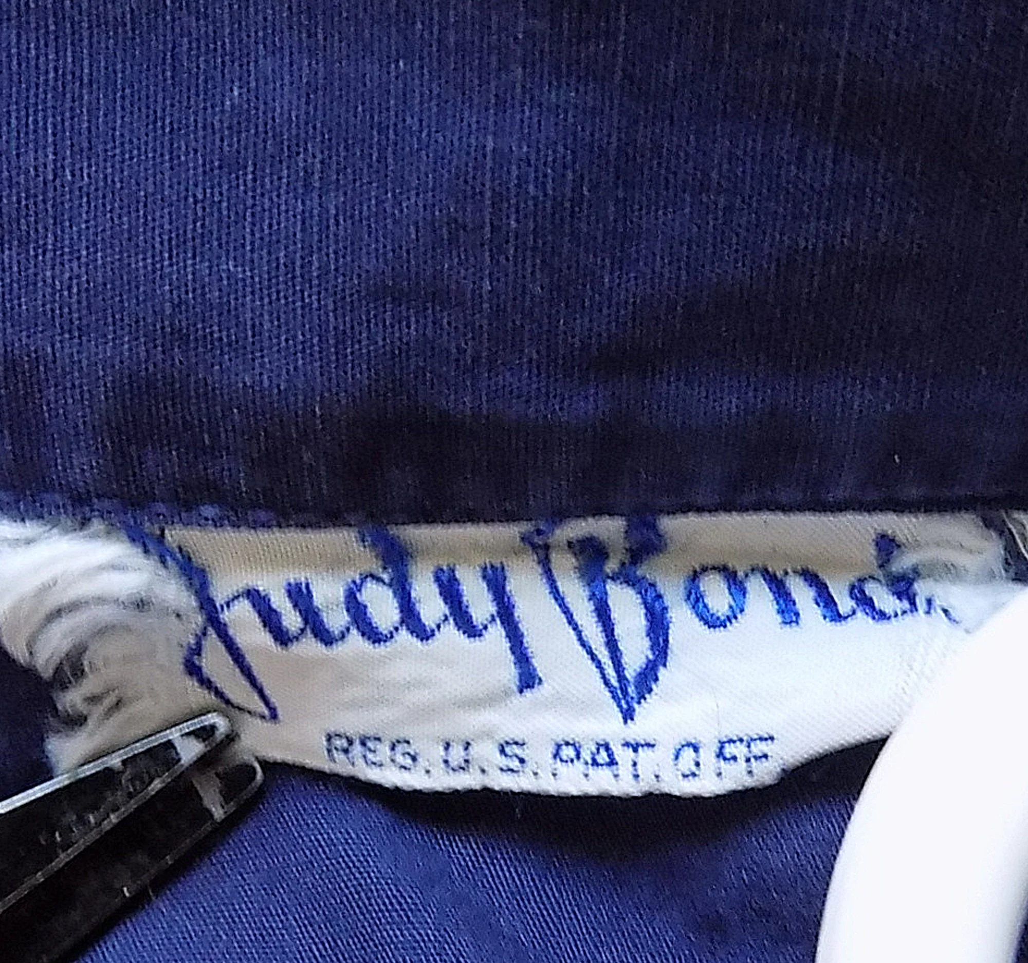 30s 50s Sleeveless Navy Blue Blouse with 2 Large Breast Pockets and Original Buttons Rockabilly Athletic Clam Diggers by Judy Bond - Image 5