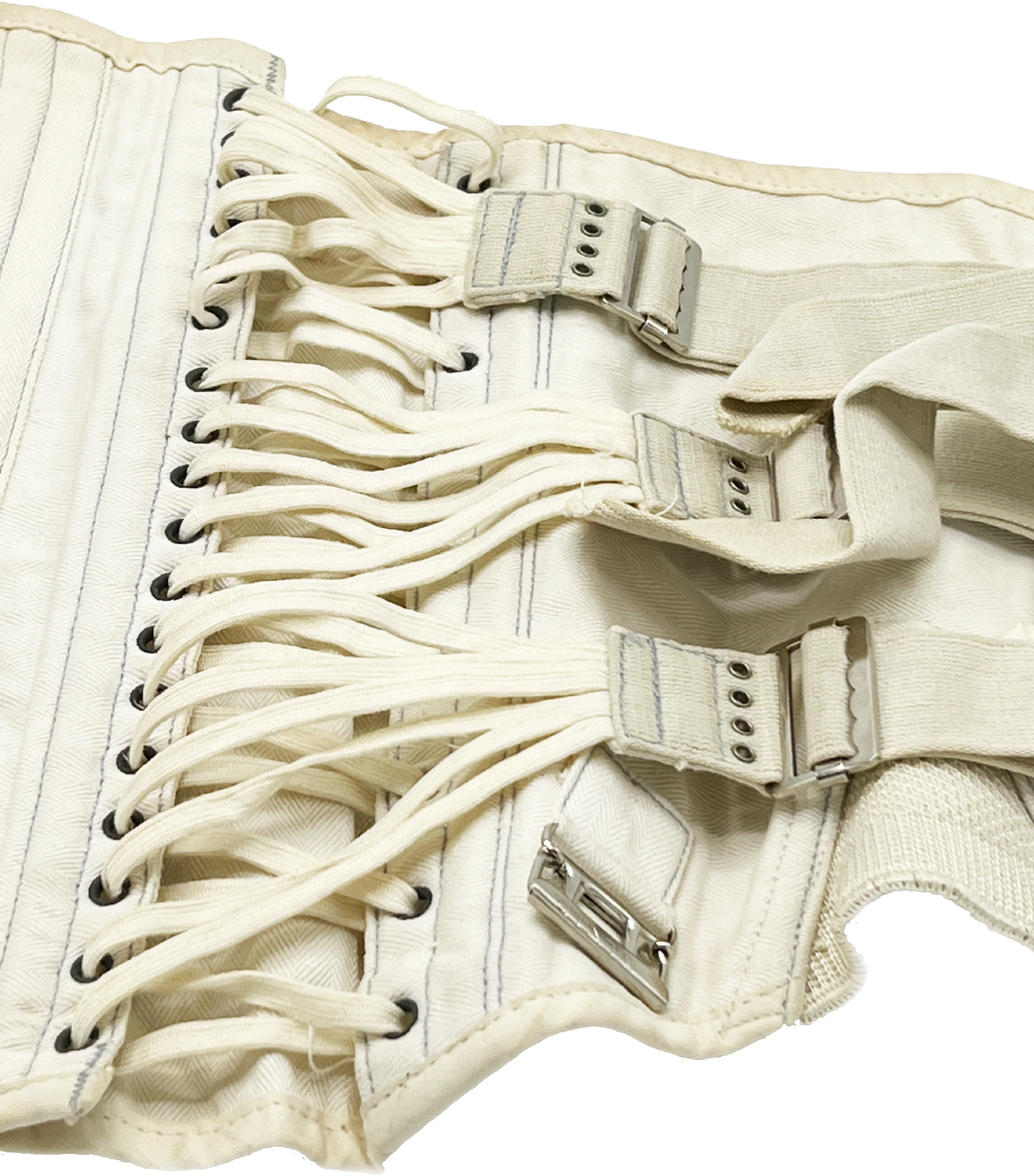 30s Art Deco Era Truform White Support Girdle By Truform - Image 2