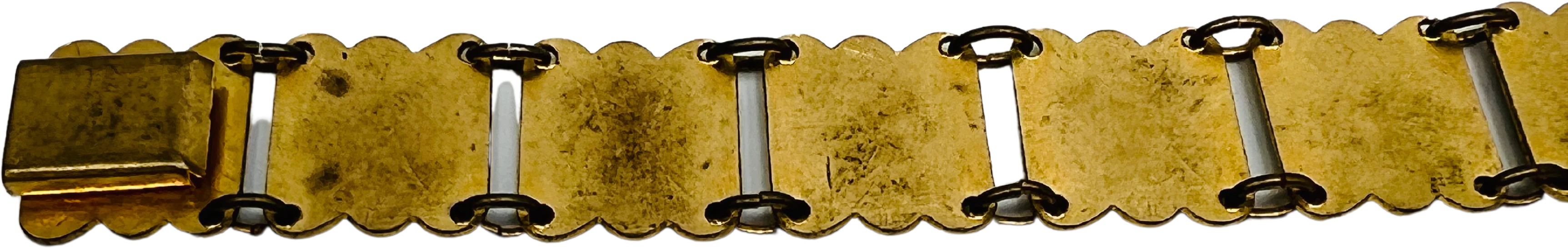 30s Art Deco Paris France Landmarks Bracelet 7 In - Image 2