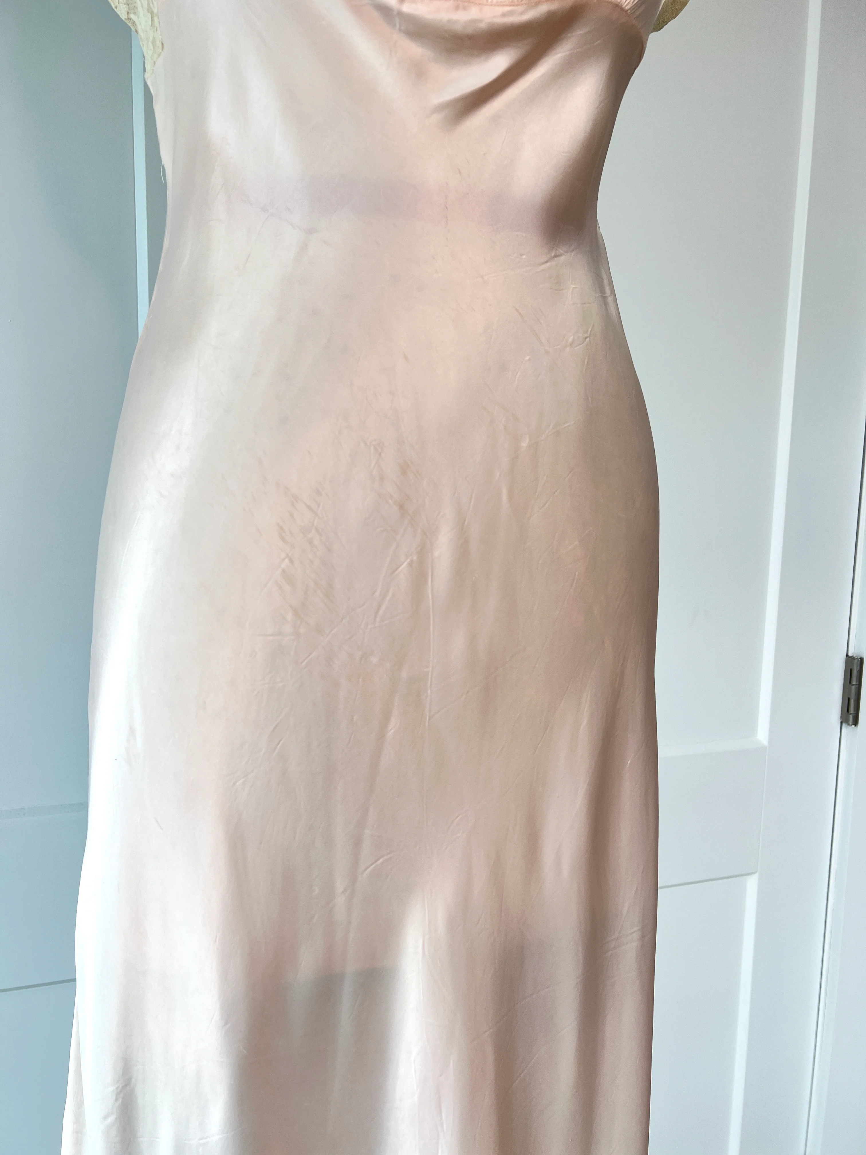30s Empire Waist Lace Slip Dress - Image 7