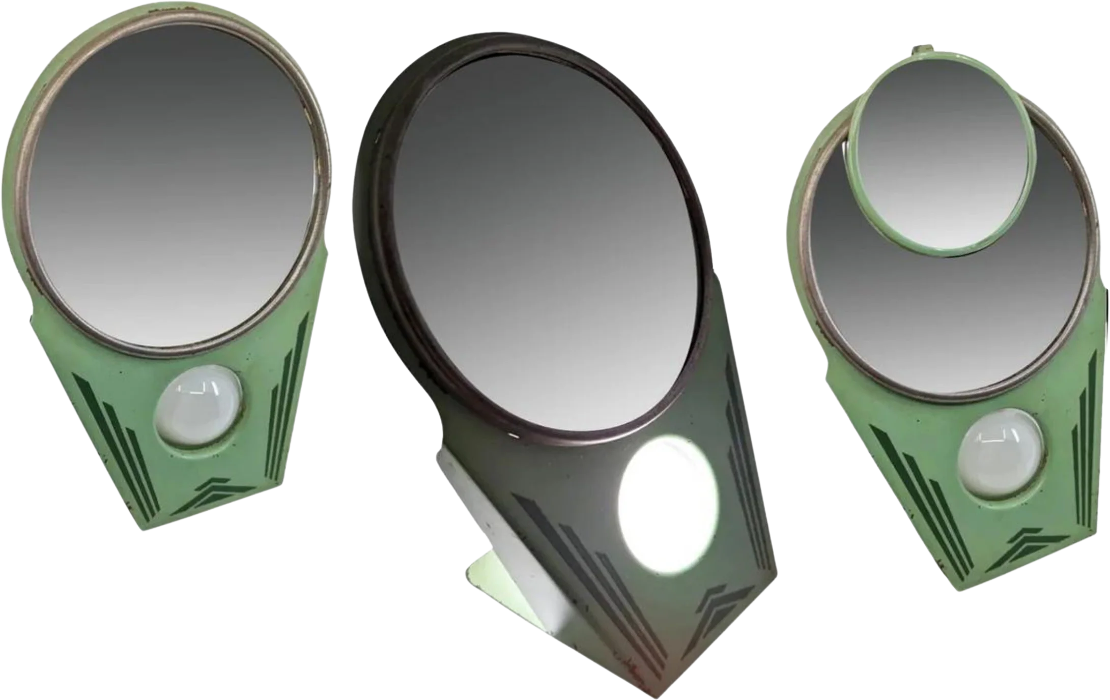30s Vintage 30s Art Deco Light Up Make-up Mirror By Hollywood