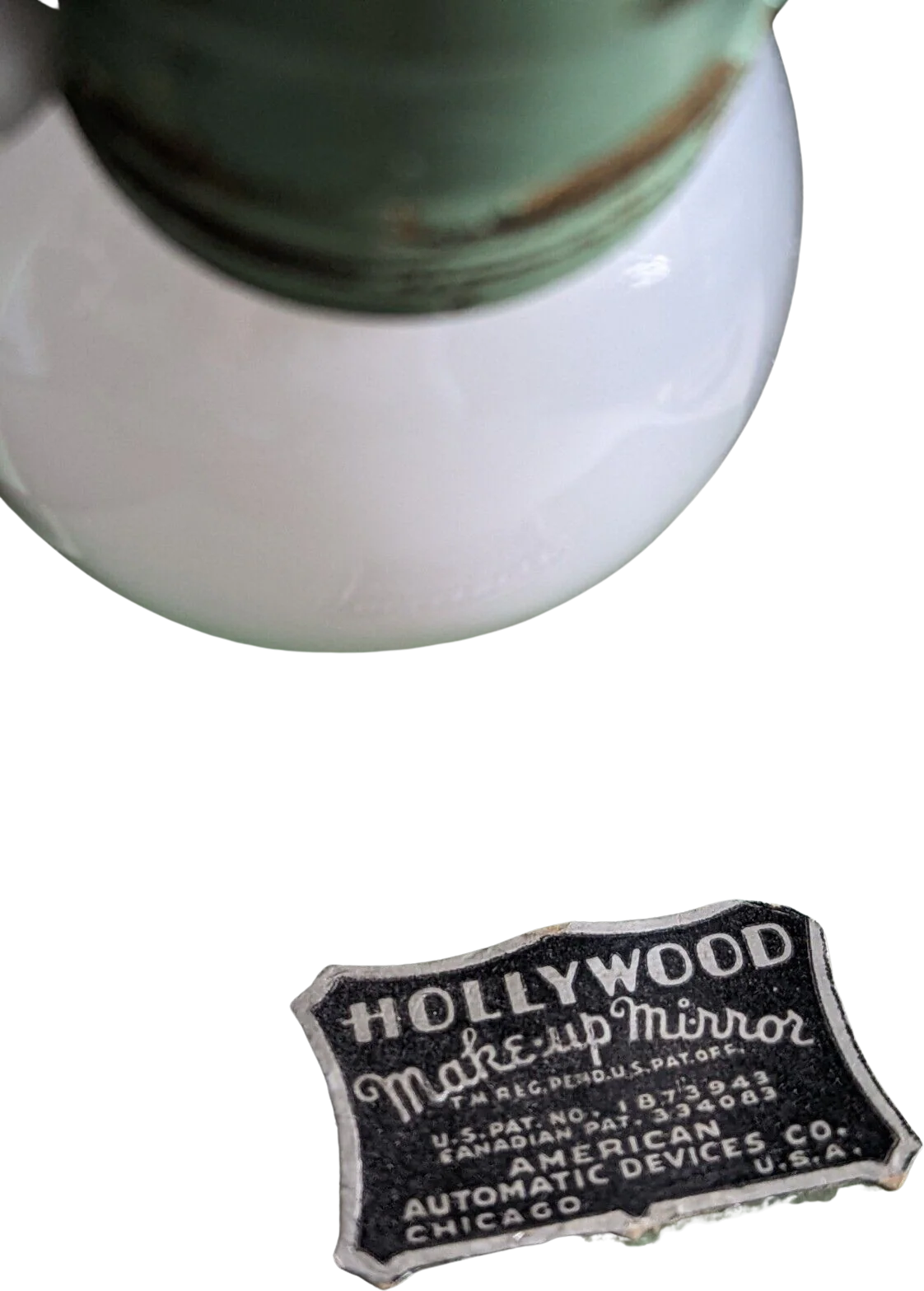 30s Vintage 30s Art Deco Light Up Make-up Mirror By Hollywood - Image 2