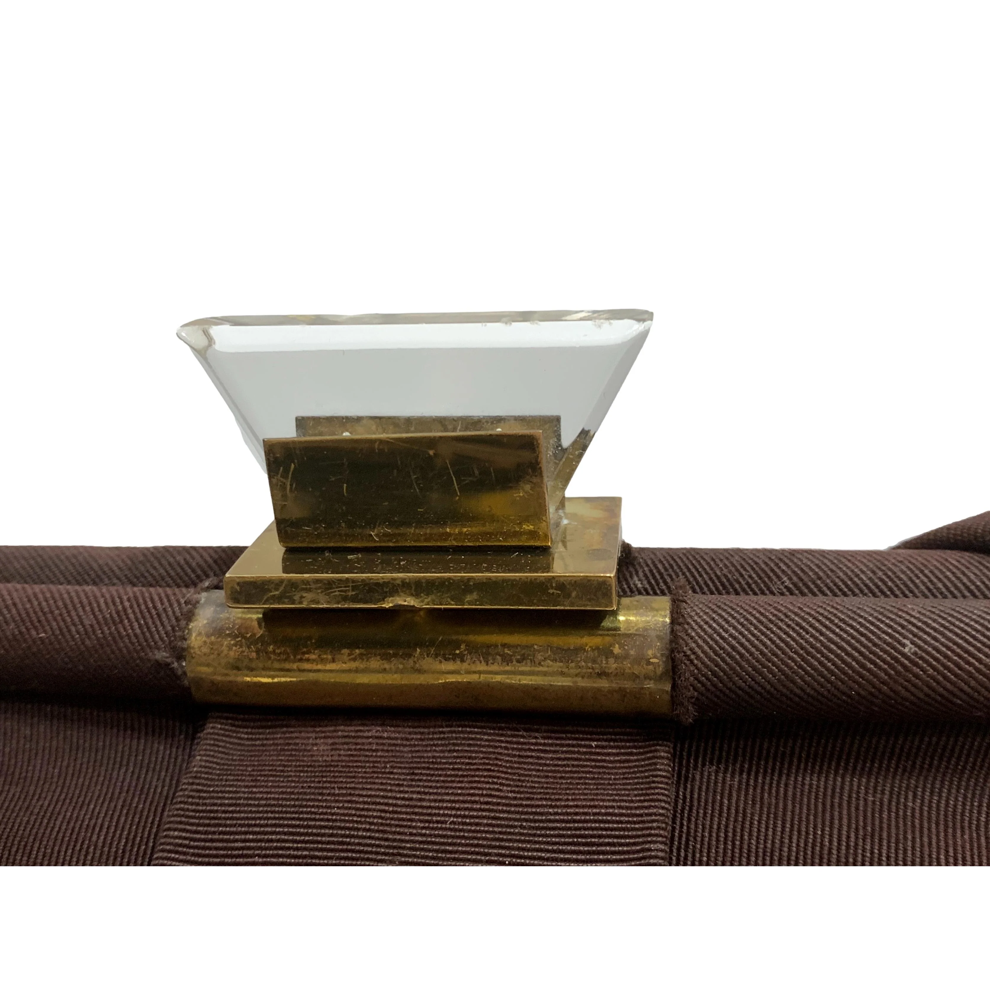 40s 40s French Poplin Evening Bag With Lucite Clasp - Image 7