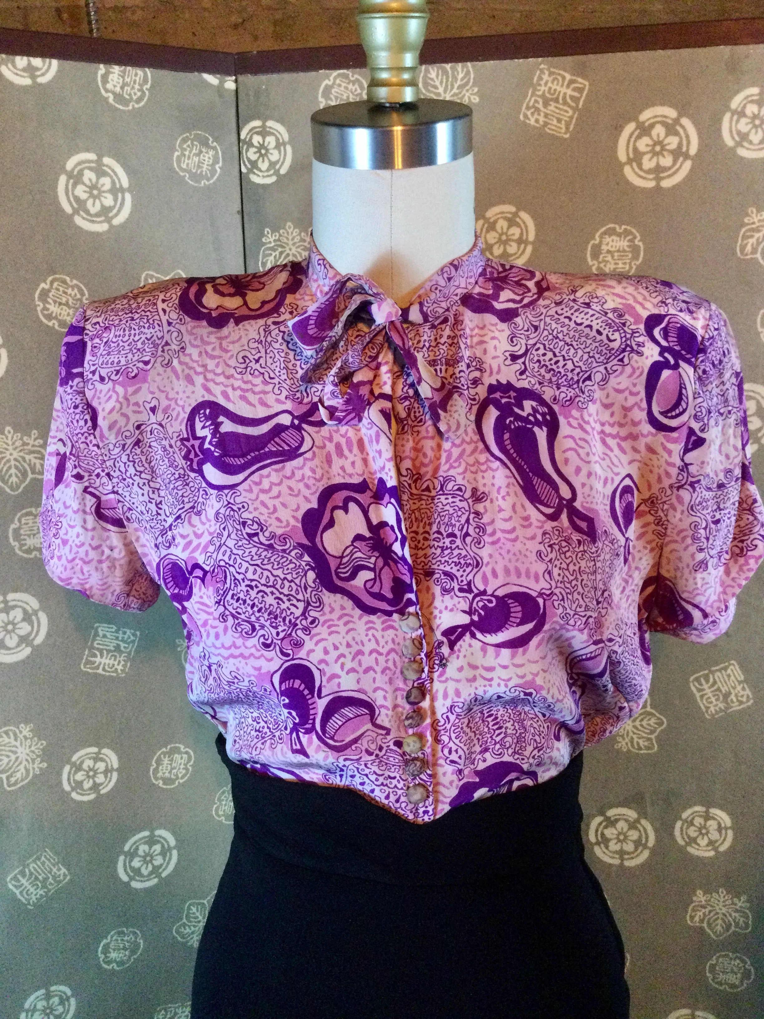 40s 40s Novelty Print Dress And Cropped Jacket Set - Image 12