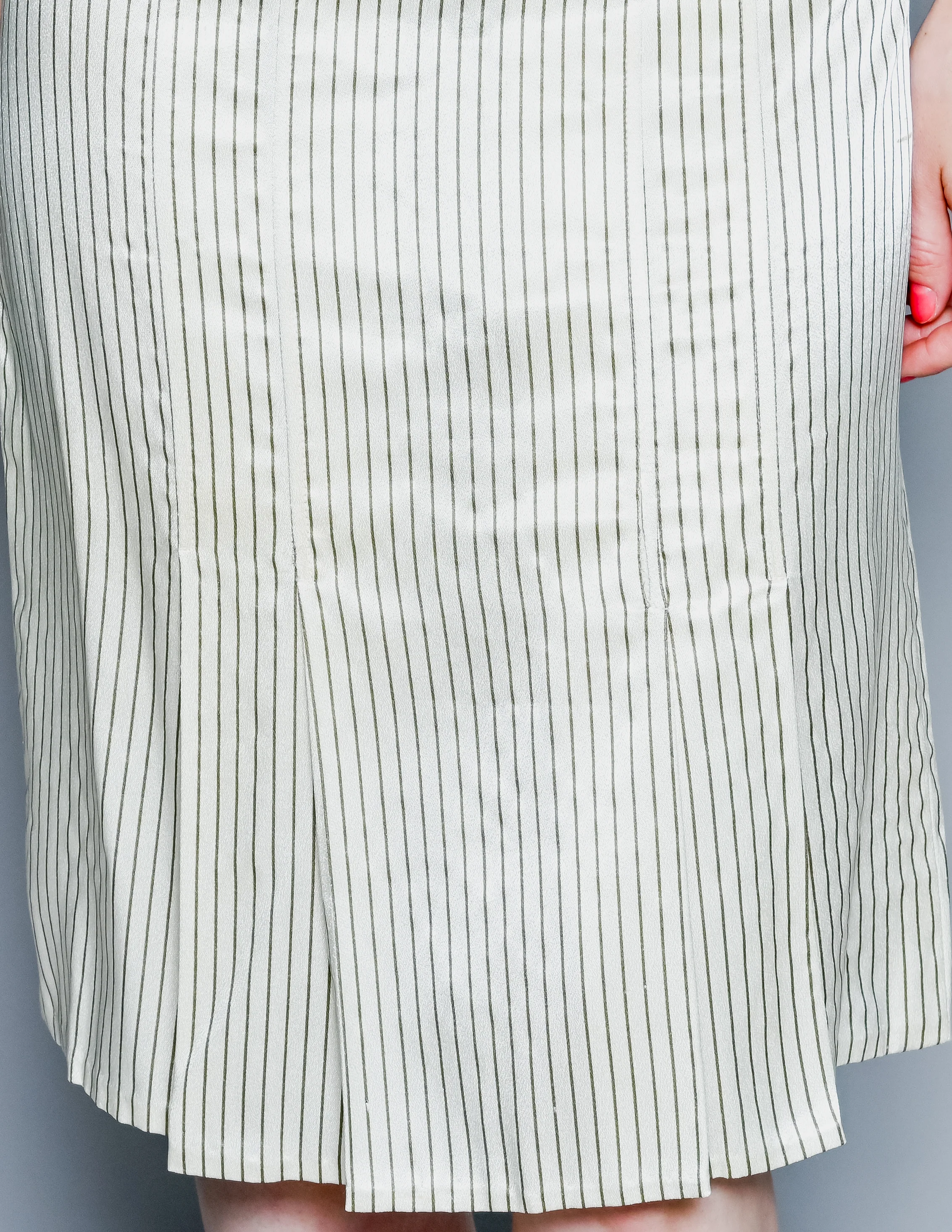 40s 40s Striped Silk Suit Set By Anna Paola - Image 8