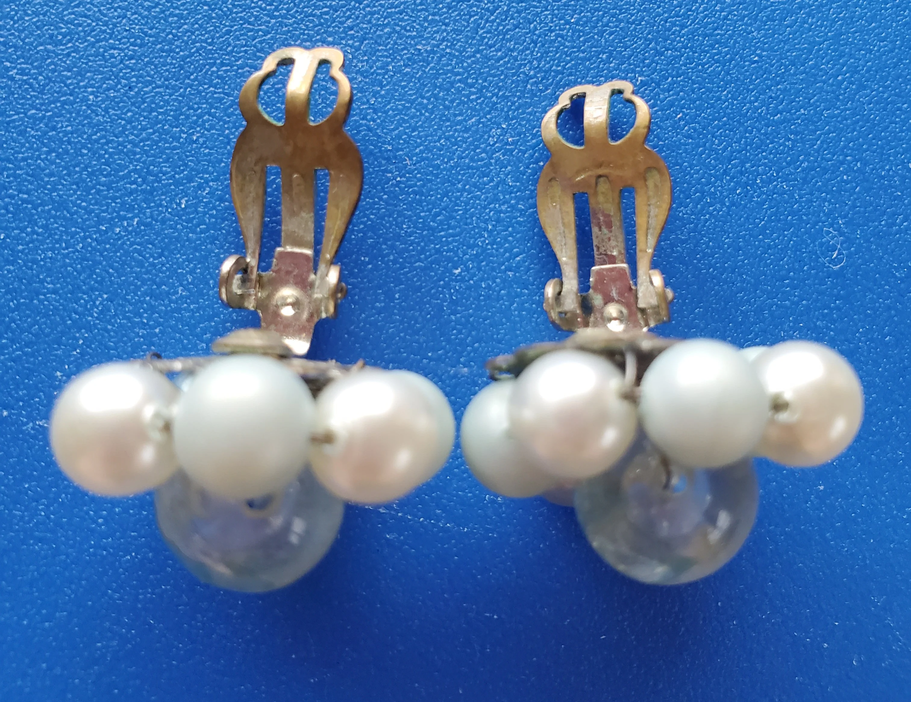40s/50s Beaded Cluster Earrings Made In Japan By Japan - Image 11
