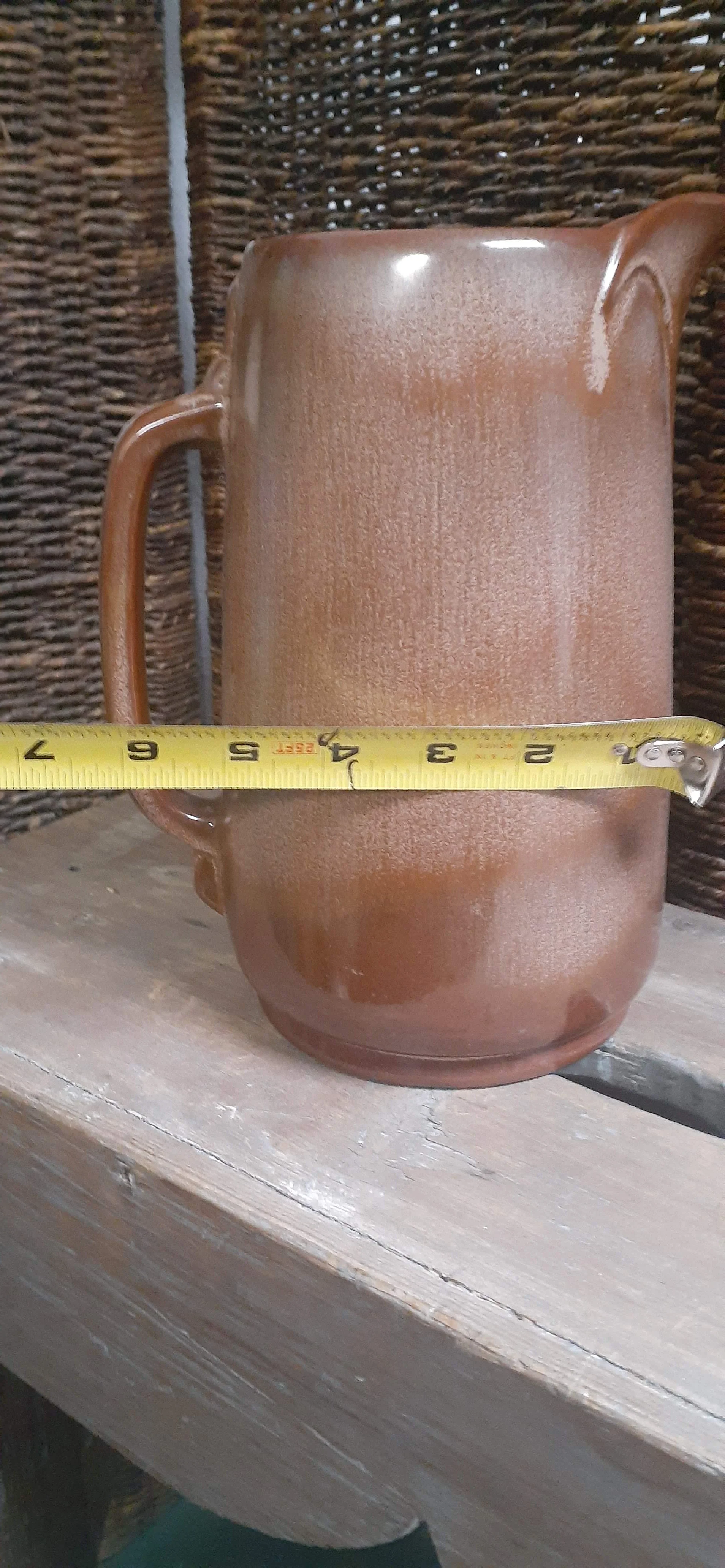 40s/50s Beautiful Ceramic Pitcher By Frankoma By Frankoma Ceramics - Image 8